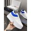 Celine Block Sneakers With Wedge OUTSOLE In Calfskin White/Blue 2023