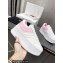 Celine Block Sneakers With Wedge OUTSOLE In Calfskin White/Pink 2023