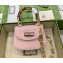 Gucci Bamboo 1947 mini top handle bag 724641 in Patent Leather Light Pink 2023