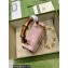 Gucci Bamboo 1947 mini top handle bag 724641 in Patent Leather Light Pink 2023