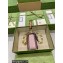 Gucci Bamboo 1947 mini top handle bag 724641 in Patent Leather Light Pink 2023