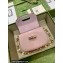 Gucci Bamboo 1947 mini top handle bag 724641 in Patent Leather Light Pink 2023