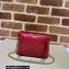 Gucci GG Marmont mini shoulder bag 699515 Red 2023