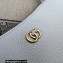 Gucci Aphrodite shoulder bag with Double G 739076 leather White