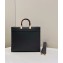 Fendi leather and elaphe Sunshine Medium shopper Bag Dark Gray 2023
