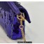 Fendi sequin and leather Iconic Baguette mini bag Purple 2023
