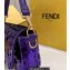 Fendi sequin and leather Iconic Baguette medium bag Purple 2023