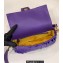 Fendi sequin and leather Iconic Baguette medium bag Purple 2023