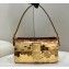 Fendi sequin and leather Iconic Baguette 1997 medium bag Gold 2023