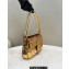 Fendi sequin and leather Iconic Baguette 1997 medium bag Gold 2023