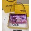 Fendi sequin and leather Iconic Baguette 1997 medium bag Lilac 2023