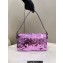 Fendi sequin and leather Iconic Baguette 1997 medium bag Lilac 2023