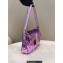 Fendi sequin and leather Iconic Baguette 1997 medium bag Lilac 2023