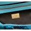Fendi sequin and leather Iconic Baguette medium bag Turquoise Blue 2023