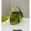 Fendi sequin and leather Iconic Baguette medium bag Green 2023