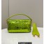 Fendi sequin and leather Iconic Baguette medium bag Green 2023