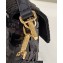 Fendi sequin and leather Iconic Baguette medium bag Black 2023
