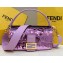 Fendi sequin and leather Iconic Baguette medium bag Lilac 2023
