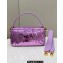 Fendi sequin and leather Iconic Baguette medium bag Lilac 2023