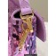Fendi sequin and leather Iconic Baguette medium bag Lilac 2023