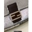 Fendi sequin and leather Iconic Baguette medium bag Silver 2023