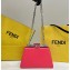 Fendi leather Peekaboo Cut Petite bag Pink 2023