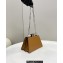 Fendi leather Peekaboo Cut Petite bag Brown 2023