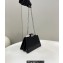 Fendi leather Peekaboo Cut Petite bag Black 2023