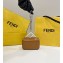 Fendi leather Nano Bag F bag Brown 2023