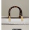 Fendi leather and elaphe Sunshine Medium shopper Bag White 2023