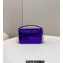 Fendi sequin and leather Iconic Baguette mini bag Purple 2023