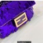 Fendi sequin and leather Iconic Baguette mini bag Purple 2023