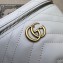 Gucci GG Marmont mini shoulder bag 699515 White 2023
