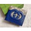 Gucci Wallet with cut-out Interlocking G 701420 Blue 2023