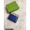 Gucci Wallet with cut-out Interlocking G 701420 Blue 2023