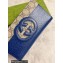 Gucci Long Zip Wallet with cut-out Interlocking G 701423 Blue 2023