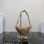 Prada Triangle satin mini-bag with crystals 1BC190 Gold 2023