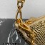 Prada Triangle satin mini-bag with crystals 1BC190 Gold 2023