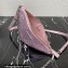 Prada Triangle satin mini-bag with crystals 1BC190 Pink 2023