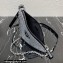 Prada Triangle satin mini-bag with crystals 1BC190 Black 2023