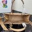 Prada Small leather Symbole bag with topstitching 1BA379 Beige 2023