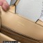 Prada Small leather Symbole bag with topstitching 1BA379 Beige 2023