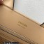 Prada Medium leather Symbole bag with topstitching 1BA378 Beige 2023