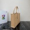 Prada Large leather Symbole bag with topstitching 1BA377 Beige 2023