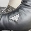 Prada Soft padded nappa leather mini-bag 1BA384 Black 2023