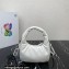 Prada Soft padded nappa leather mini-bag 1BA384 White 2023