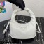 Prada Soft padded nappa leather mini-bag 1BA384 White 2023