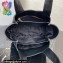 Padded Medium nappa-leather tote bag with topstitching 1BG450 Black 2023