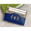 Gucci Card case with cut-out Interlocking G 701425 Blue 2023