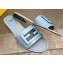 Fendi Baguette leather slides Blue 2023